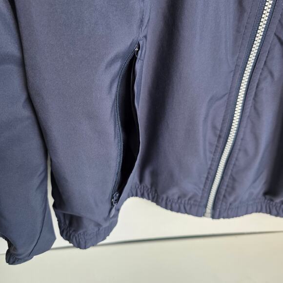 Reebok, Vintage Blue and White Wind Break with Grey Logo Border, Men's XL - Picture 3 of 8